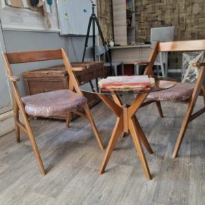 Ensemble Scandinave Hêtre & Verre “Oslo”